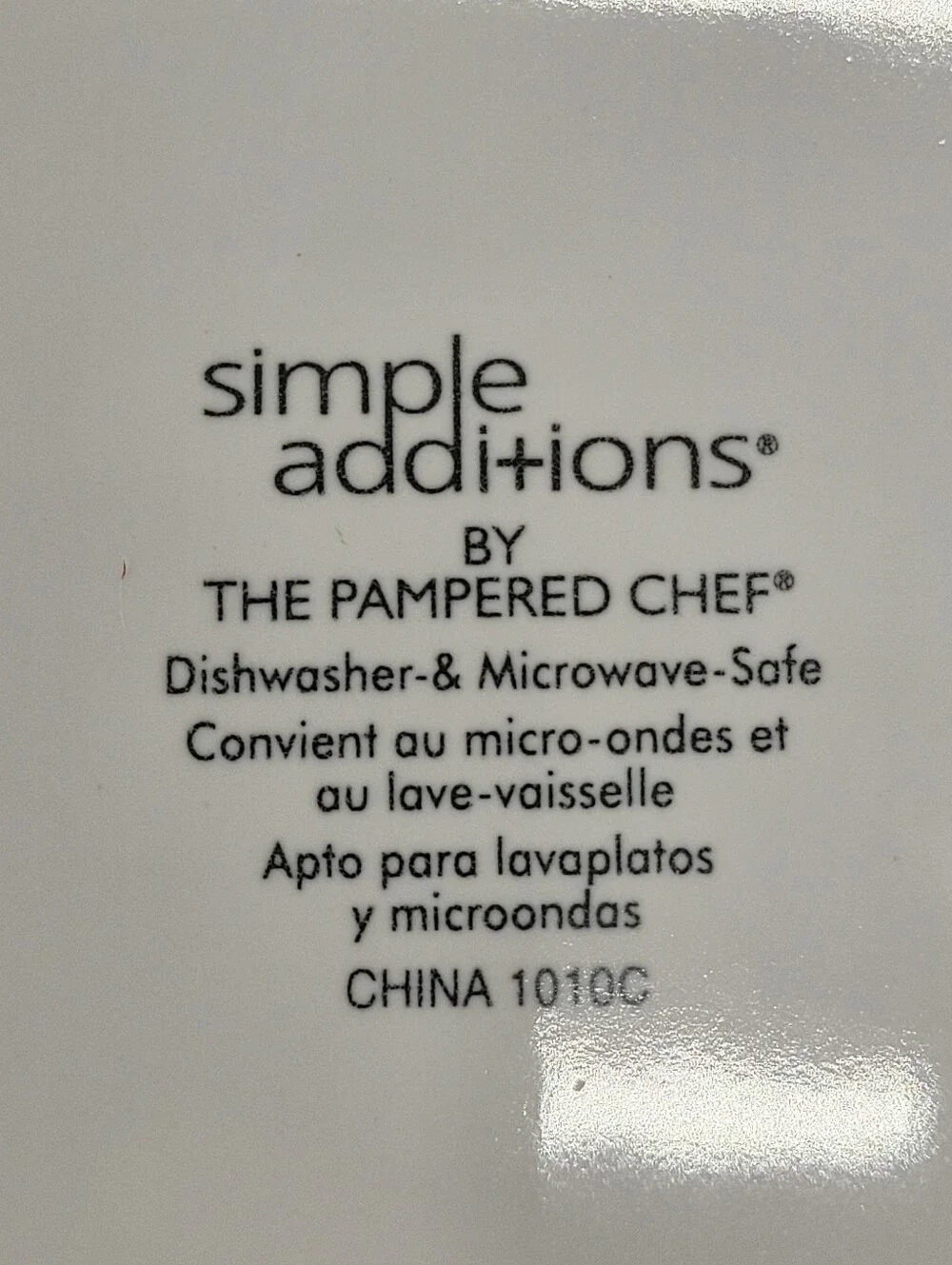 Pampered Chef Simple Additions Dinner Plates Set of 2 Square White Discontinued